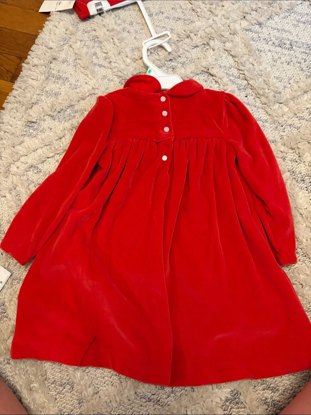 Ralph Lauren Red Velvet Two-Piece Infant Outfit